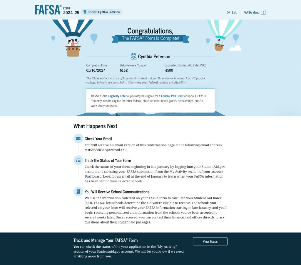 7 Things To Do After Submitting Your 2024-25 FAFSA® Form