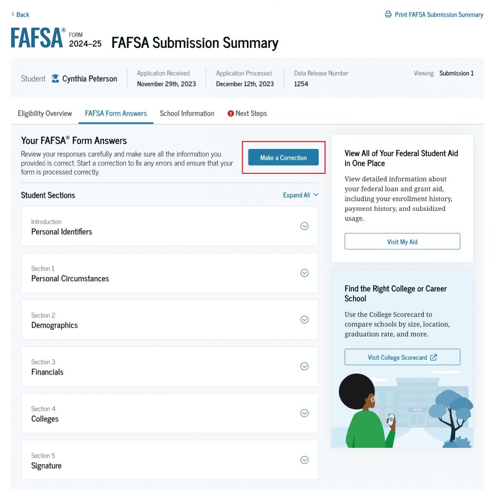 What You Need To Know About the FAFSA Submission Summary – Federal ...